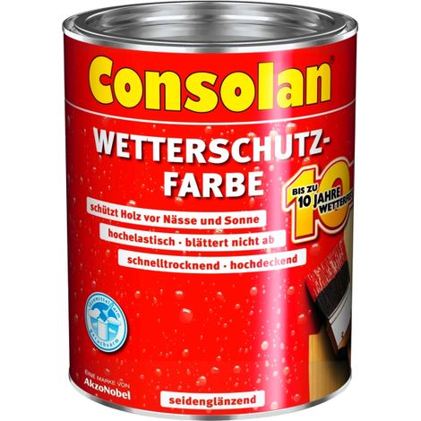 Consolan Wetterschutz-Farbe 0,75 L weiß