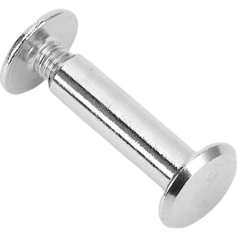 50 jeux de rivets et vis M3.5 en acier inoxydable à tête plate ronde pour la maroquinerie et la décoration de vêtements (4,5 x 16 x 9 mm). (1/5)