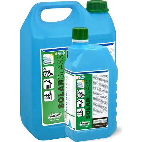 Détergent spécial pour panneaux solaires – Action protectrice et anti-calcaire – Élimine salissures et incrustations – Tanque 5L – Facot