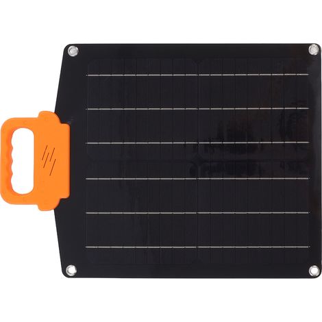 20W 18V Tragbares Solarpanel Monokristallines Silizium Solarpanel Ladegerät für Wohnmobil Camping Outdoor Fahrzeug Stromversorgung Schwarz (1/5)