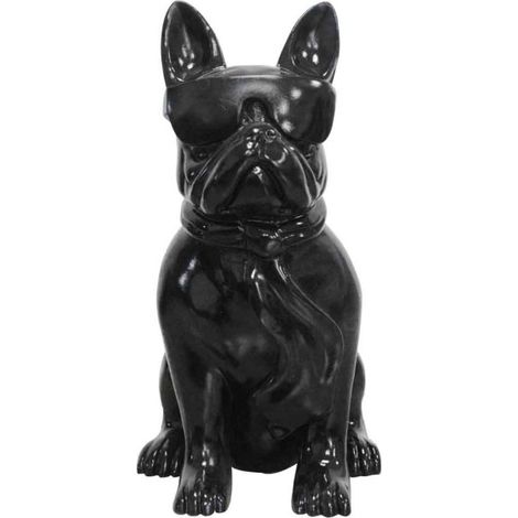 Sculpture Design Chien "Dude" 37cm Noir (1/5)