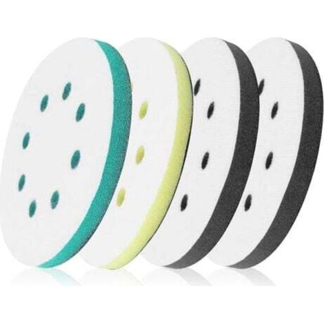 Pieces 125mm Soft Sanding Pad, Sander Interface Pad, 8 Hole Sanding Pad, Foam Sponge Interface Pad, Replacement Pad for Sanders