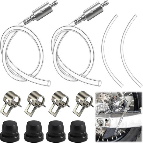7.87" Kit De Purge De Frein avec Valve Anti-Retour, Purgeur de Freins, Kit d'outils de Purge De Frein, Tuyau De Purgeur De Frein, Purgeur De Frein, pour Vélo, Automobile (1/5)