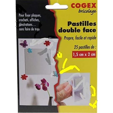 Facom - tamponi adesivi a doppio lato 25 pezzi. - 84107 - 3219510841073