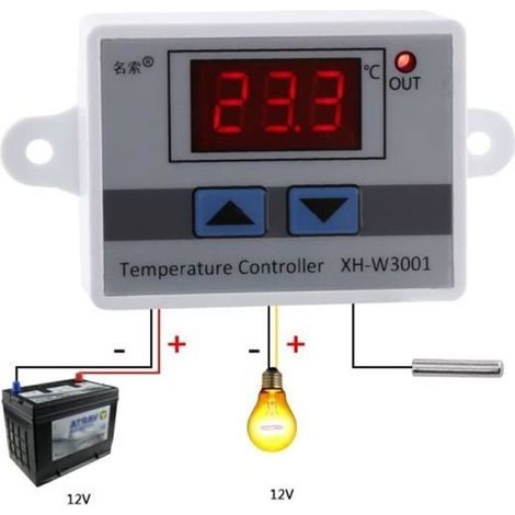 Regulador del controlador de temperatura del termostato (1/4)
