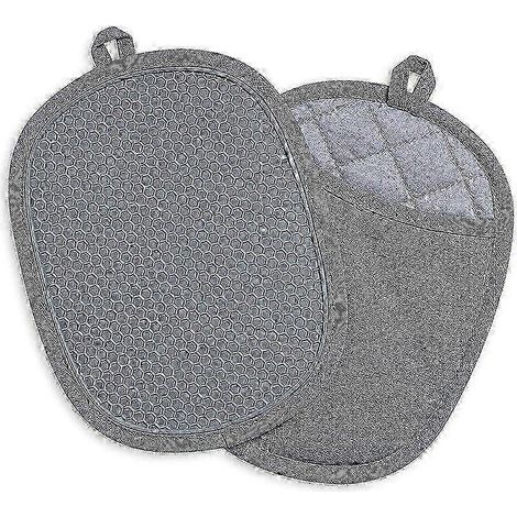 Maniques de cuisine résistantes à la chaleur avec revêtement antidérapant en silicone, adaptées à la cuisson au four et au gril jusqu'à 260 °C. Édition 0923 (1/5)