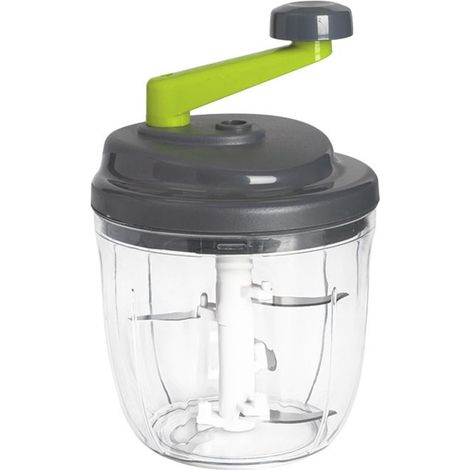 Procesador de alimentos manual, Picadora manual multifuncional, Picadora manual de empuje, Rotador de cebollas manual, pasteles, huevos, etc.) (1/5)