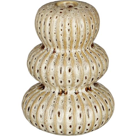 Mica Decorations Kerzenständer  ceramic 15,5 x 11 cm braun Kerzenhalter