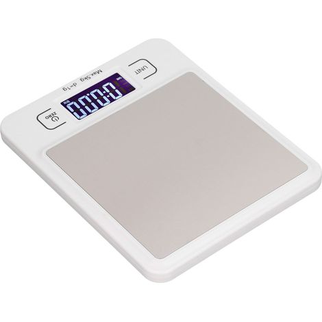 Balance de cuisine, capacité 5 kg, précision 1 g, affichage numérique, outil de mesure pour la cuisine et le thé.