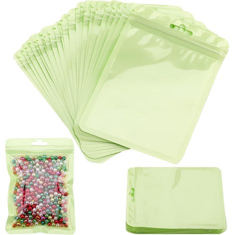 NineClouds Lot de 100 sacs en aluminium Mylar, sac refermable anti-odeurs, fermeture éclair en Mylar Booty (jaune). (1/5)