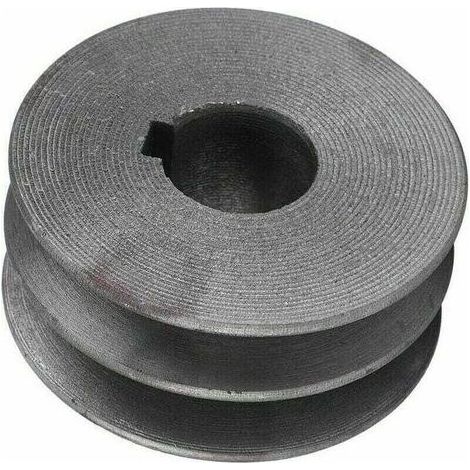 Debuns – Poulie double gorge métal 72mm – Pour moteur de découpe d'acier – Fente de clé 8mm – Durable et stable pour usage professionnel (1/4)