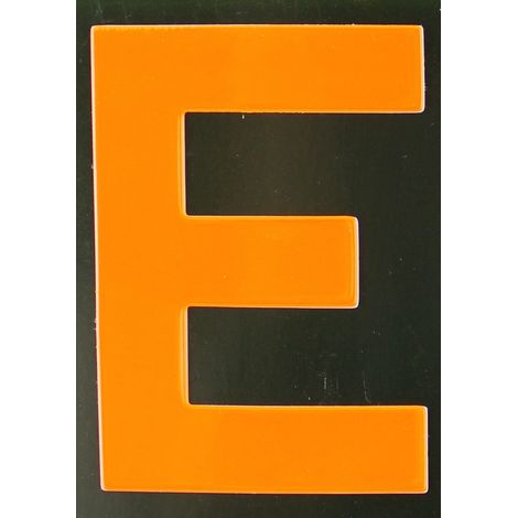 Conacord Reflektierender Klebebuchstabe E orange E Klebebuchstaben & Zahlen (1/2)