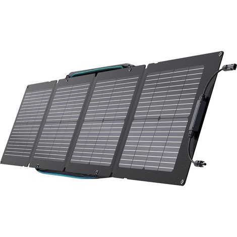 Panneau solaire portable 110 W, pliable avec étui de transport, haute efficacité de 23%, IP68 étanche à l'eau et à la poussière pour le camping, les camping-cars ou l'utilisation dans le (1/5)