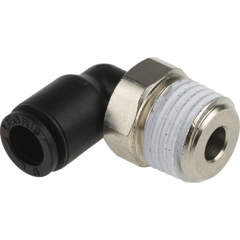 Adaptateur fileté coudé Legris LF3000 vers Enfichable 6 mm R 1/4 Mâle ( Prix pour Paquet de 5 )
