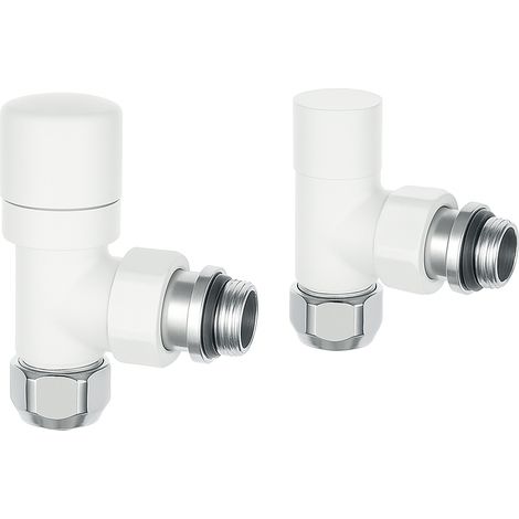 KIT VALVOLA E DETENTORE TERMOSTATIZZABILI- 1/2 Bianco Opaco- ATON- pezzi 1