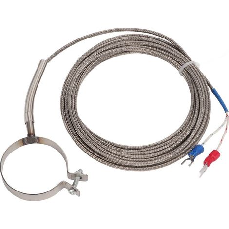 Wire of thermocouple, high sensitivity, wide range of measured 0 to 400 °C, probe of controller of temperature multi-size for the industry, 5 meters