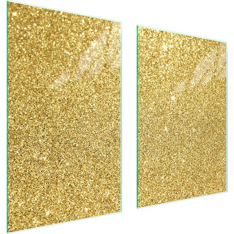 PLACA PROTECTORA DE VIDRIO PARA COCINA 65x52 ORO (1/5)