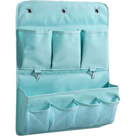Organisateur Suspendu Pour Porte - Tissu Oxford 600D - 9 Poches Dont 1 Grande Poche Centrale Pour Tablettes Livres - Usage Multifonctionnel Salle De Bain Cuisine Armoire - 1 Pièce (1/5)