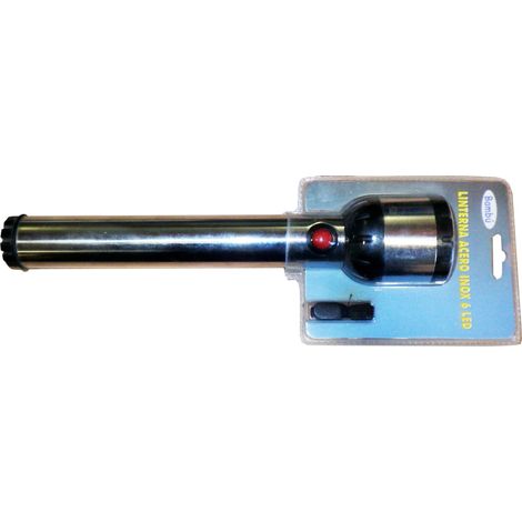 FPLUS bambu linterna acero inox  6 led 3xpilas d 3gra.best114