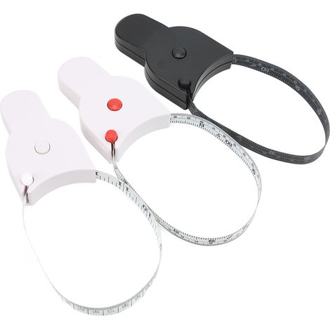 Lot de 3 mètres ruban pour le corps humain, avec graduations claires en centimètres et en pouces sur les deux faces, design ergonomique, mètre ruban extensible et automatique. (1/5)