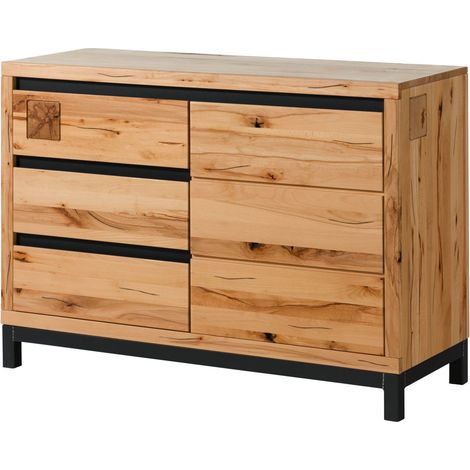 Sideboard Kernbuche 120x45x85 natur geölt VILLANDERS 110