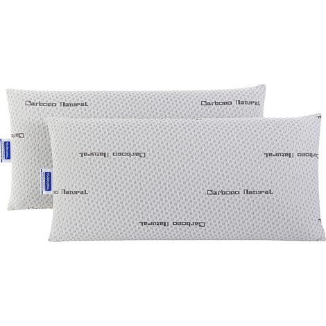 Todocama - Cuscino Naturale, Composto da Un Nucleo viscoelastico al 100% con Particelle di Carbonio Attivo Che riducono i Cattivi odori e umidità. Confezione da 2 Pezzi - 75 cm (1/4)