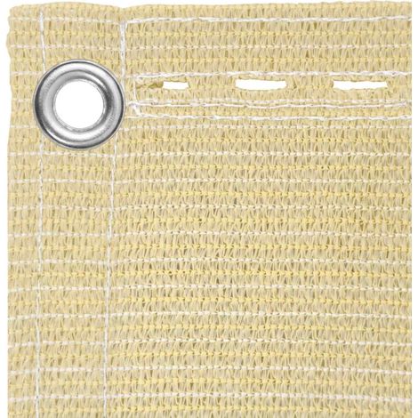 Maison Exclusive - Schermo da balcone Beige 90 x 800 cm HDPE e alluminio (1/5)