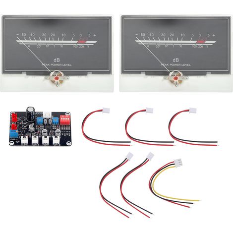 TS-DBPW-134-2Q DB VU-mètre à pointe avec carte pilote, rétroéclairage blanc pour chaîne audio domestique (1/5)
