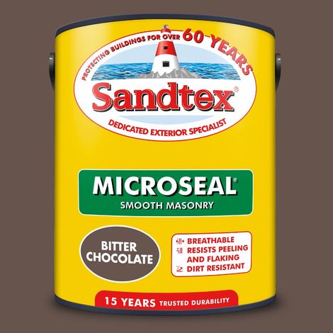SANDTEX MICROSEAL SMOOTH MASONRY BITTER CHOCOLATE 5L