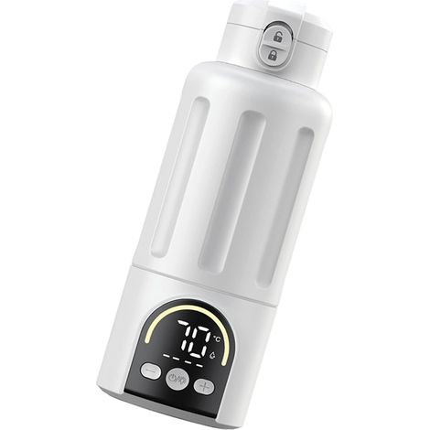 Chauffe-biberon rechargeable de 30 W pour nouveau-nés et enfants 500 ml - Chauffage rapide - Sans fil - Portable et rechargeable (1/5)