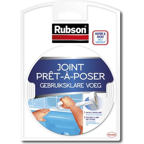 Sellador adhesivo listo para instalar RUBSON cocina y baño Easy 3,5 m blanco RUBSON (1/4)