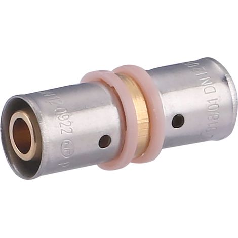 Noyon & Thiebault – Raccord à sertir égal pour tube PER Ø 12 mm – Bague en inox – Étanchéité parfaite – Pression 6 bar – Compatible chauffage au sol - 3787-12L1 (1/5)