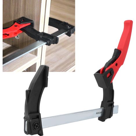 Outil à main pour le travail du bois : serre-joints à cliquet à fixation rapide, clips de barre, accessoire de menuiserie. (1/5)