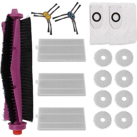Set di 18 pezzi di ricambi per aspirapolvere Midea V12/Eureka J12 Ultra, comprensivo di spazzola principale, spazzole laterali e filtro HEPA - perfetto. (1/5)