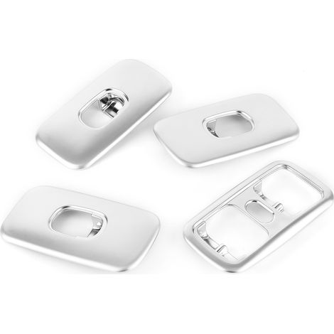 Ensemble de 4 caches décoratifs pour interrupteurs de lève-vitre, compatibles avec Mercedes-Benz Classe G W463 G500 G55 AMG (2007-2010), finition chrome nacré. (1/5)