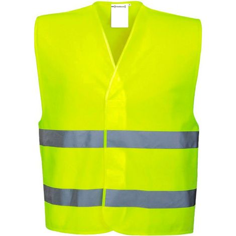 Warnweste in Neon-Gelb, Größe XL