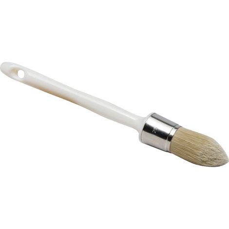 Pinceau rond manche en ABS blanc Savy 29mm