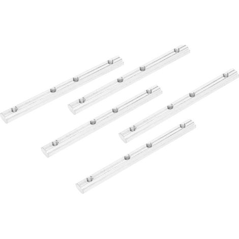 5 Pièces Connecteurs Droits en Profilé Aluminium 20mm pour Prolongation Machine CNC Norme UE (1/5)