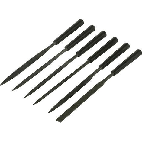 6-Piece Needle File Set High Carbon Blades 150mm