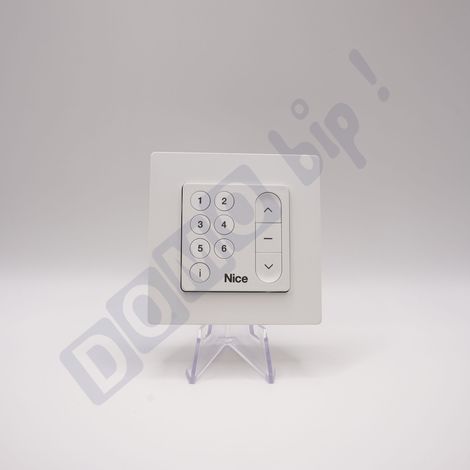 NICE DOMI W6 BLANC - Télécommande murale bidirectionnel pour volets roulants - Fréquence 433.92 mhz - 6 boutons - Remplace l'ancienne gamme ERA W6 - Compatible OXI, OXIBD, FLOX2R, OX2 (1/5)