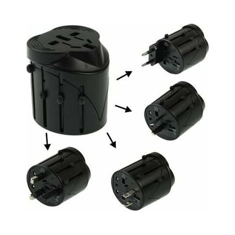 All in plug adapter, 2 USB ports and a Type-C port (1/5)