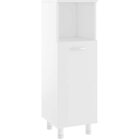 Armadio da Bagno  Mobile da Bagno Bianco 30x30x95 cm in Legno Multistrato (1/5)