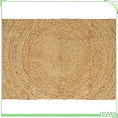 42010520 Tapis de surface Rectangulaire Marron 120 x 170 cm Jute (1/5)