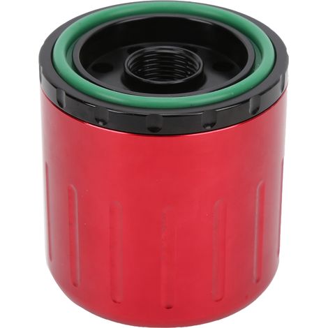 Filtre à huile haut débit M20x1.5, filetage avec aimant, lavable et réutilisable, remplacement pour Honda rouge (1/5)