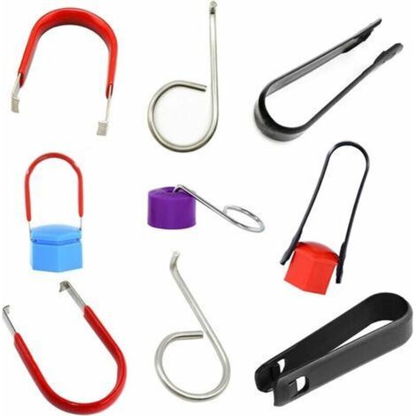 Outil Demontage pour Couvre-écrous Écrou de roue Décapant du couvercle du capuchon de boulon de roue Voiture Couvre l'outil d'extraction extracteur de pincettes pour Couvre écrous