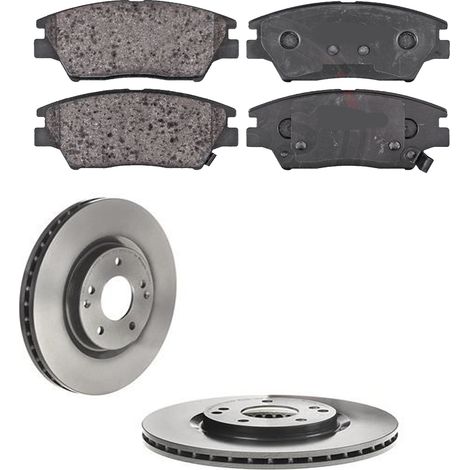 KIT FRENI ANTERIORI compatibile con SSANGYONG TIVOLI - DISCHI + PASTIGLIE OEM: ADB32322 / 18710 /SOSTITUZIONE DIRETTA/BASSA POLVERE/SILENZIOSO (1/5)
