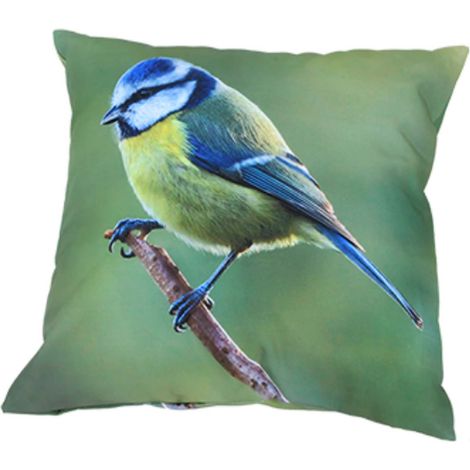 Esschert Design Outdoorkissen S mit Blaumeisenmotiv 40 x 40 cm aus Polyester