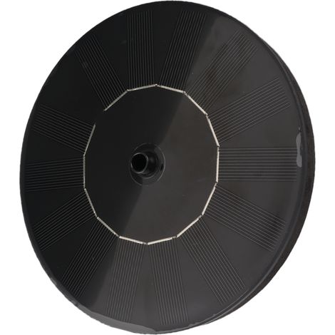 Pompe à eau solaire flottante avec 4 jets pour fontaine jardin, bassin, aquarium (1.4W, 180L/H) (1/5)