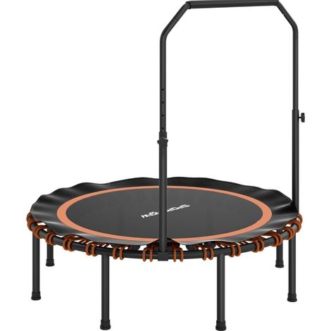 Trampolino fitness con manubrio regolabile, acciaio e plastica, nero HOMVRA (1/5)