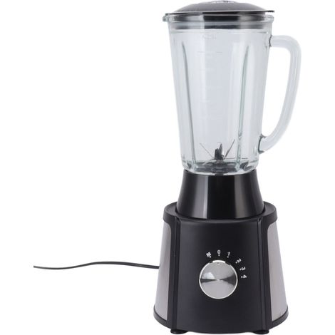 Multifunktionaler Küchenmixer mit 1500 ml Fassungsvermögen und 500 ml Schüssel, ideal für Smoothies und Fruchtsäfte. 220-V-EU-Stecker, schwarz. (1/5)